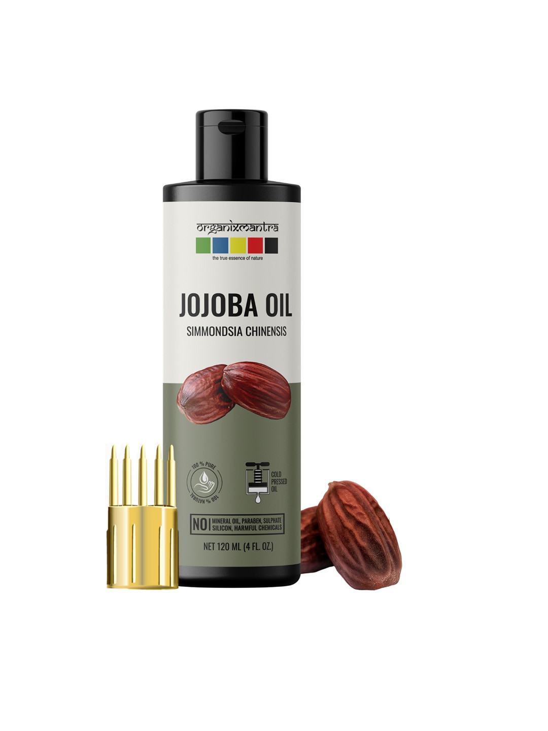 

Organix Mantra Jojoba Cold Pressed Oil For Skin Hair & Nails 120ml, Grey