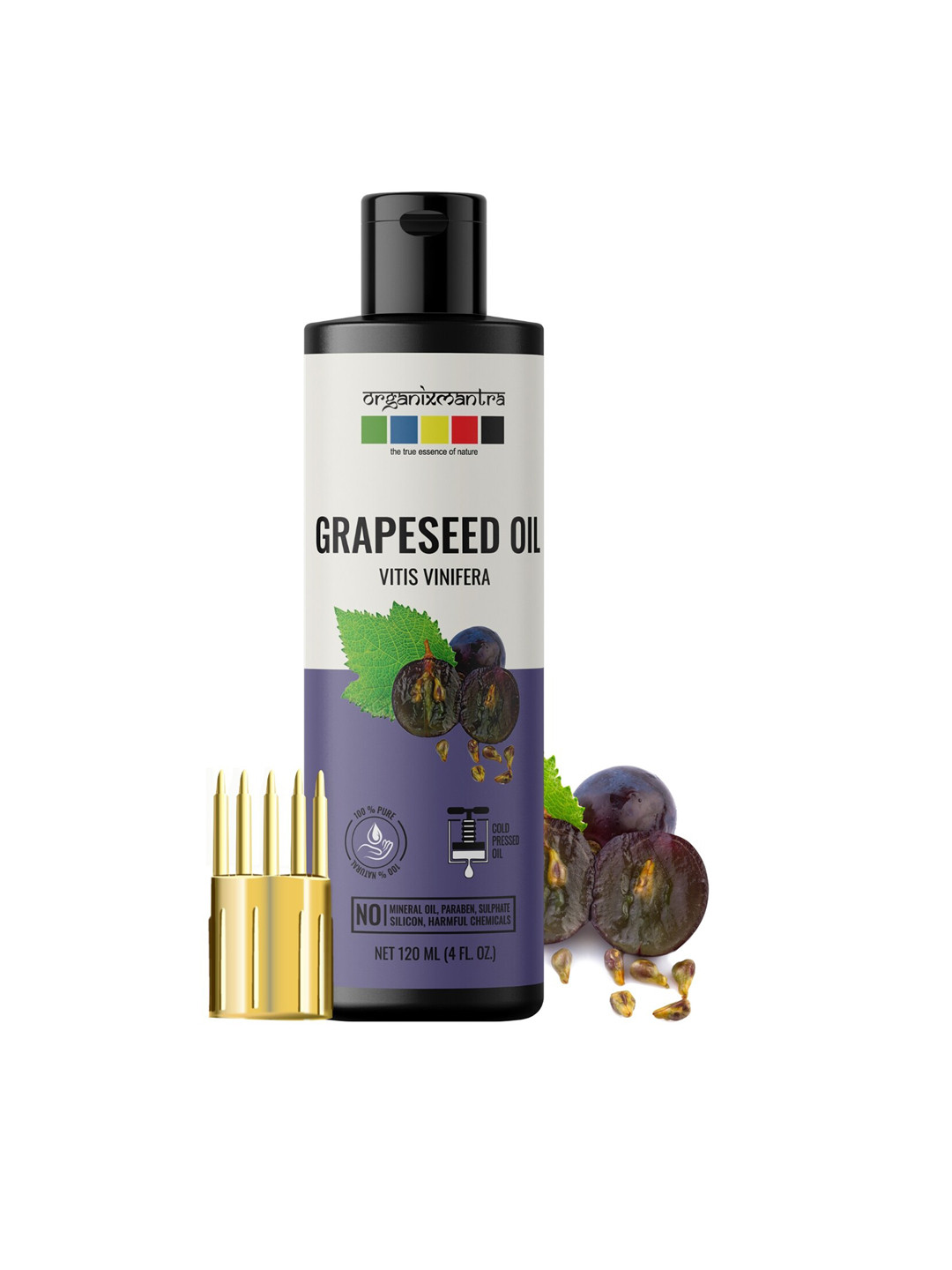 

Organix Mantra Grapeseed Carrier Hair Oil 120 ml, Purple