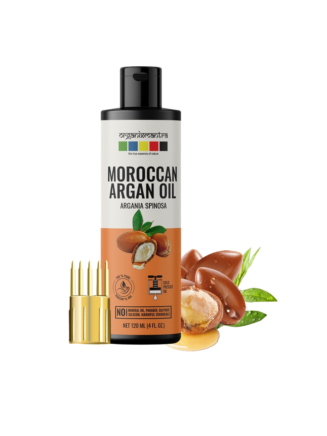 

Organix Mantra Pure & Natural Cold Pressed Moroccan Argan Carrier Oil - 120 ml, Cream