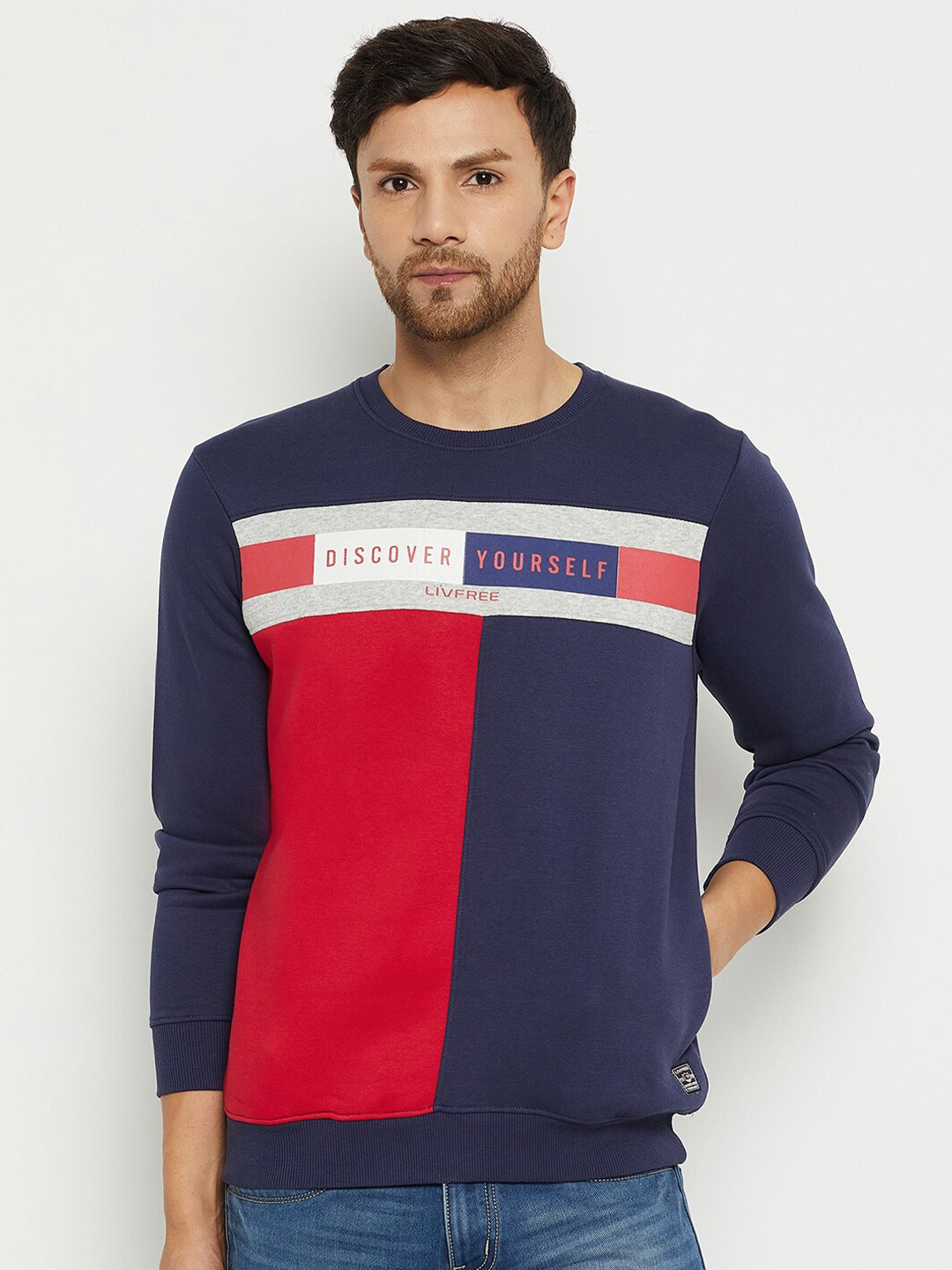 

NEVA Colourblocked Sweatshirt, Blue