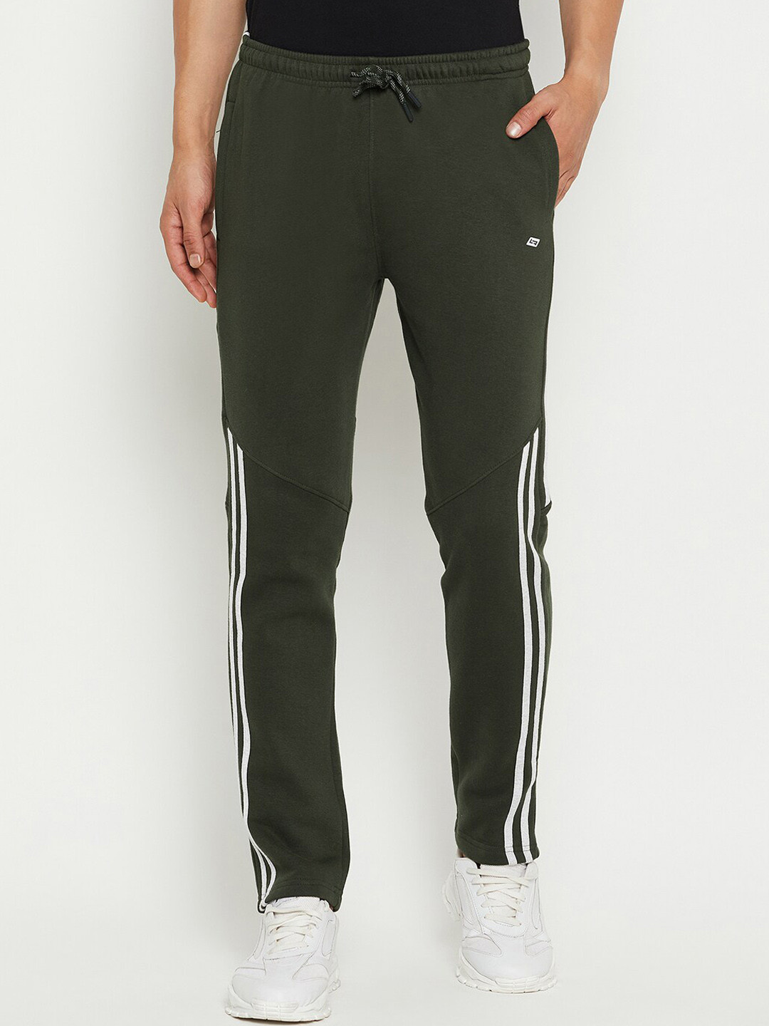 

NEVA Men Mid-Rise Track Pants, Olive