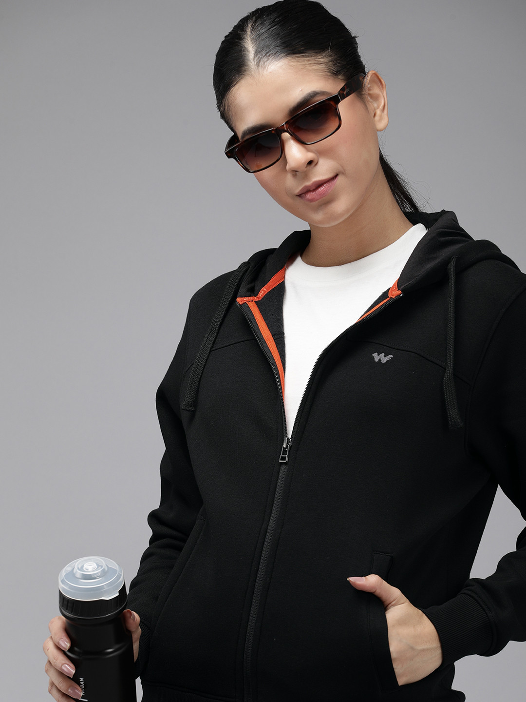 

Wildcraft Hooded Sweatshirt, Black