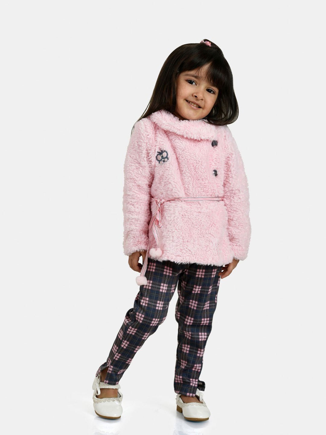 

Peppermint Girls Coat With Trousers, Pink