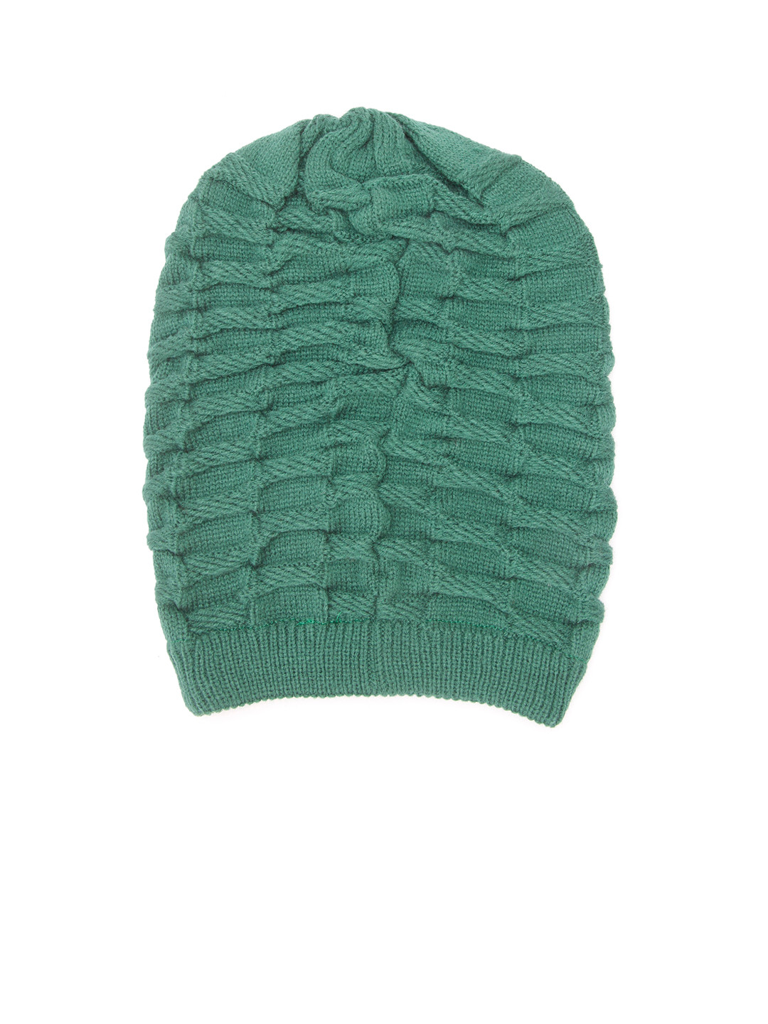 

FabSeasons Unisex Green Solid Beanie
