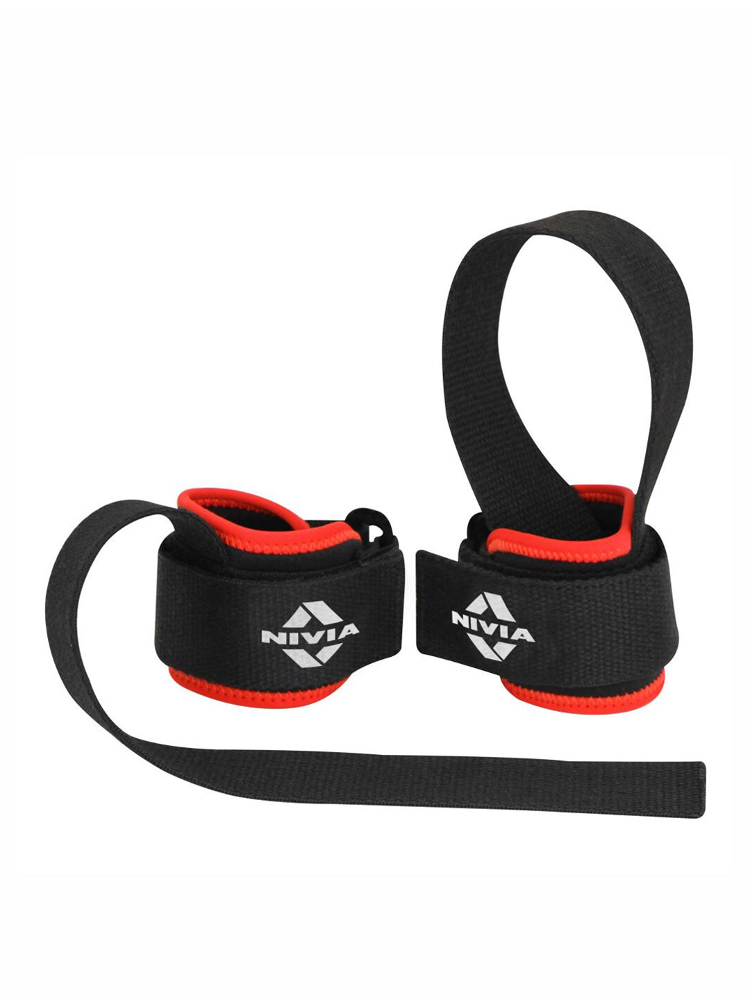 

NIVIA Weight Lifting Bar Strap With Wrist Supporter, Red
