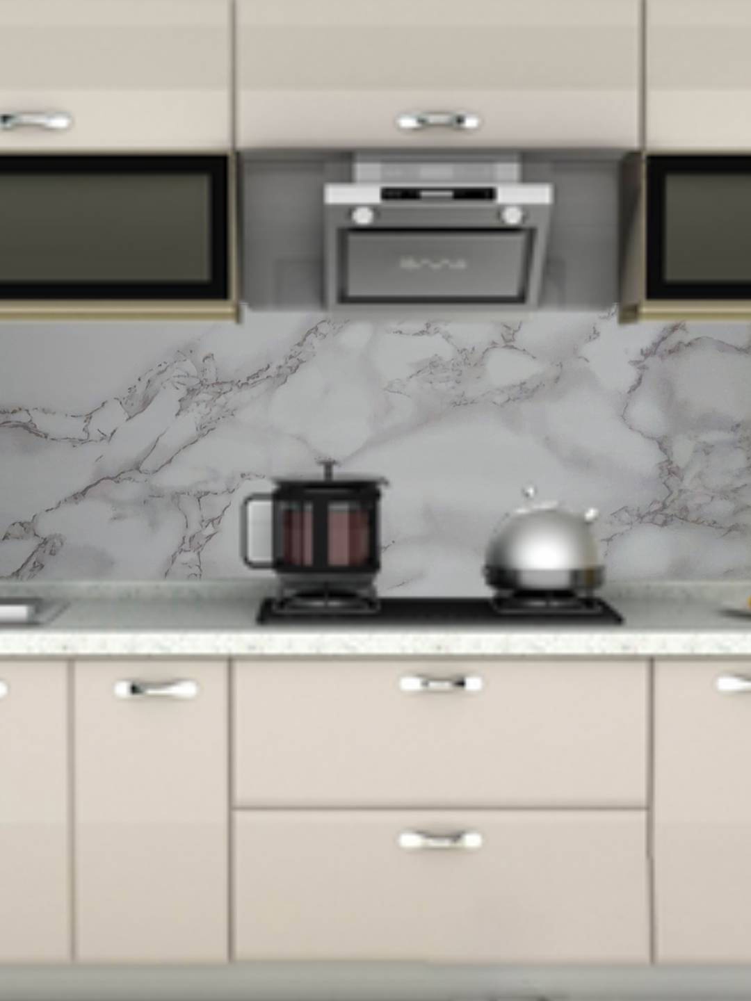 

Jaamso Royals White & Grey Marble Self Adhesive Wallpaper
