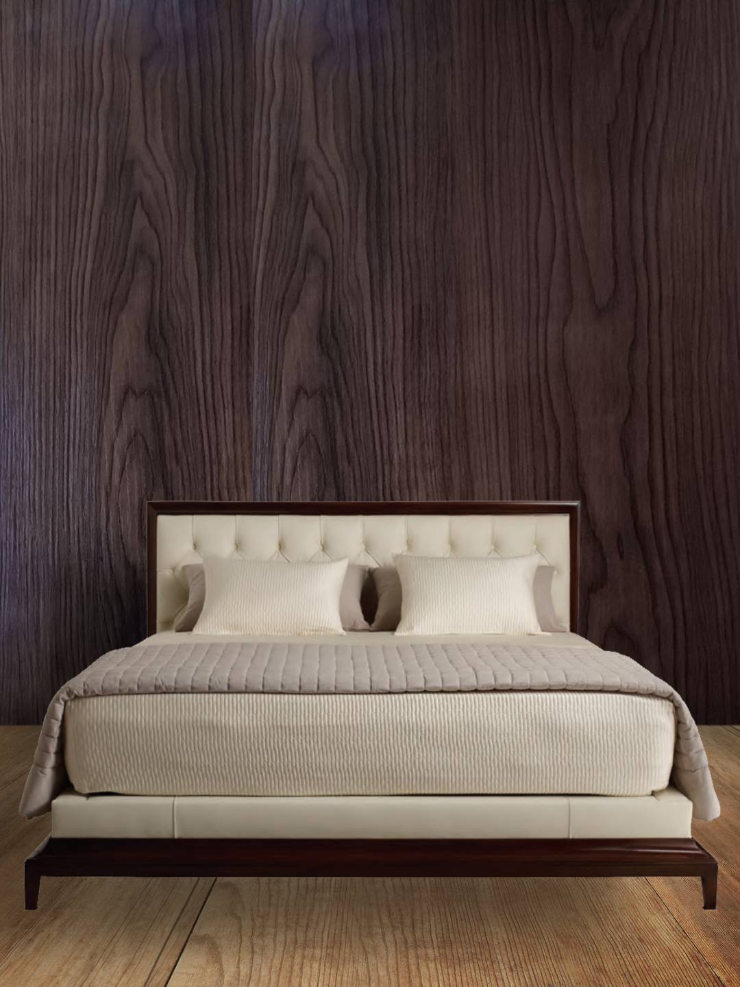 

Jaamso Royals Dark Brown Wooden Pattern Waterproof Self Adhesive Decor Wallpaper