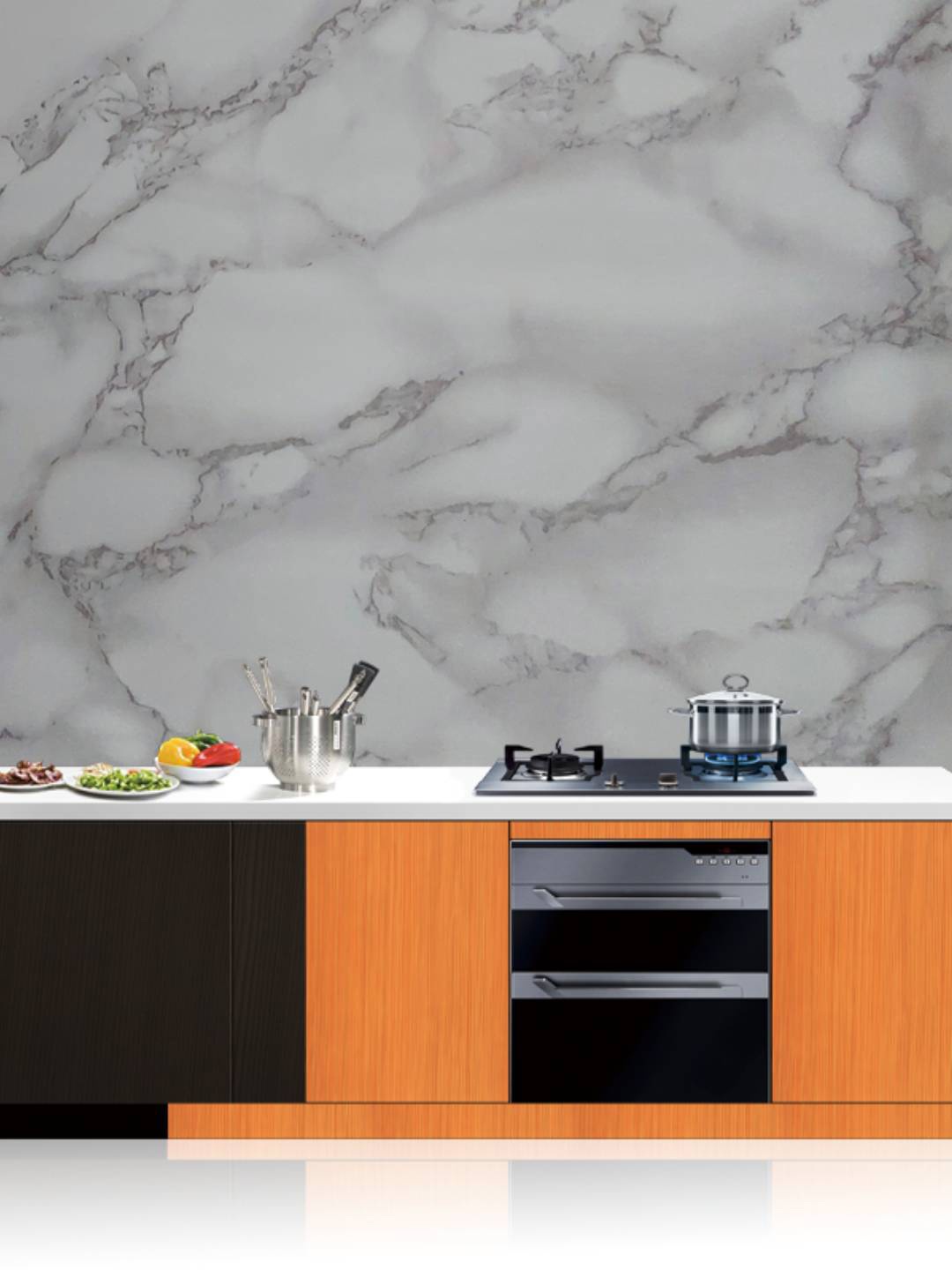 

Jaamso Royals Grey Printed Marble Decoration Wallpaper