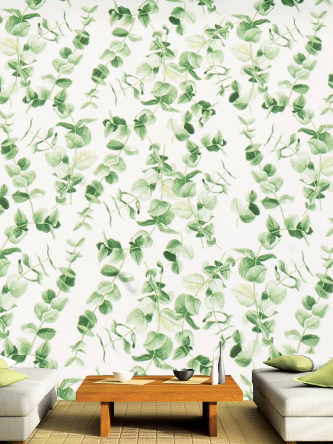 

Jaamso Royals White & Green Leaves Printed Self-Adhesive Wall Sticker