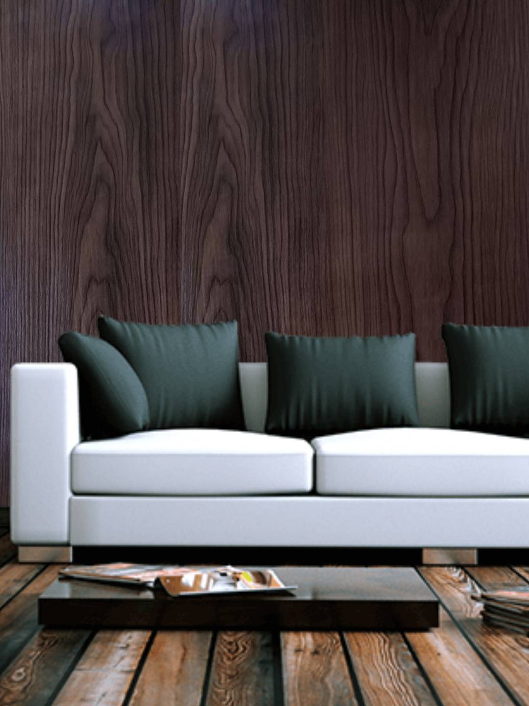 

Jaamso Royals Brown Wood Printed Self-Adhesive Wall Sticker