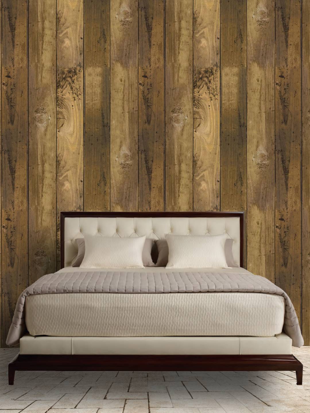 

Jaamso Royals Brown Wooden Self-Adhesive Wall Sticker