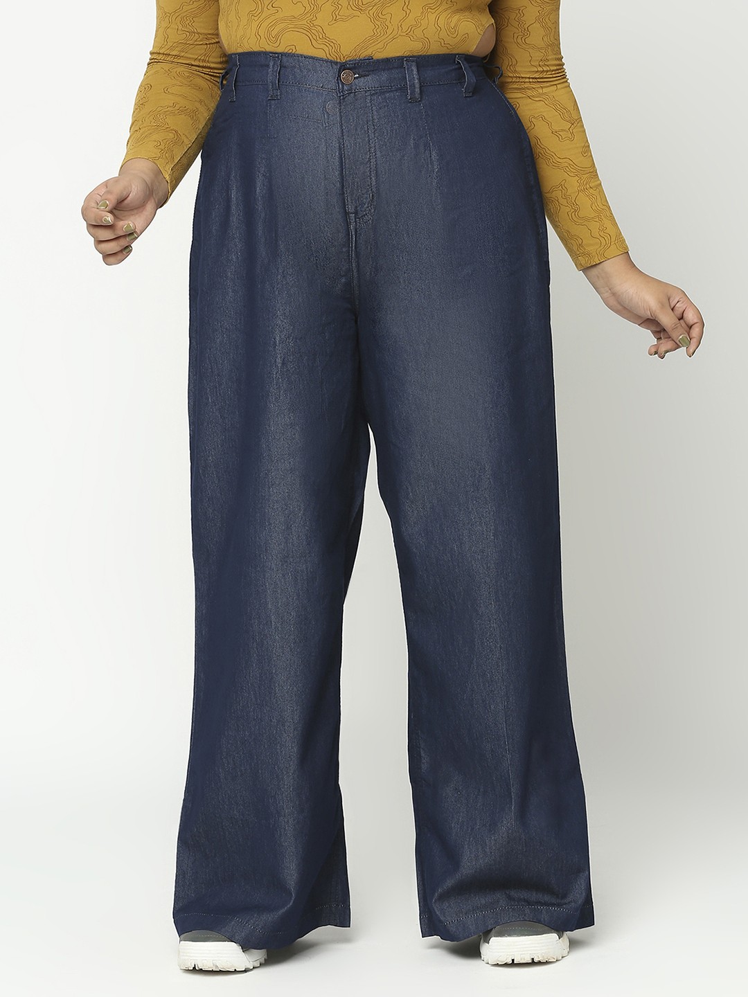 

Turning Blue Women Plus Size Pallazzo