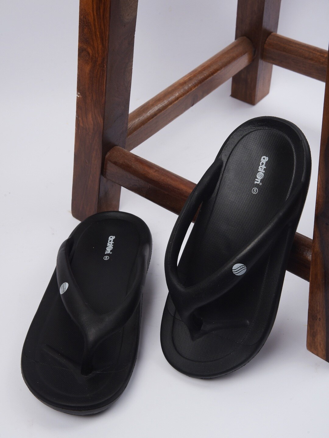 

Action Women Slip-On Thong Flip-Flops, Black
