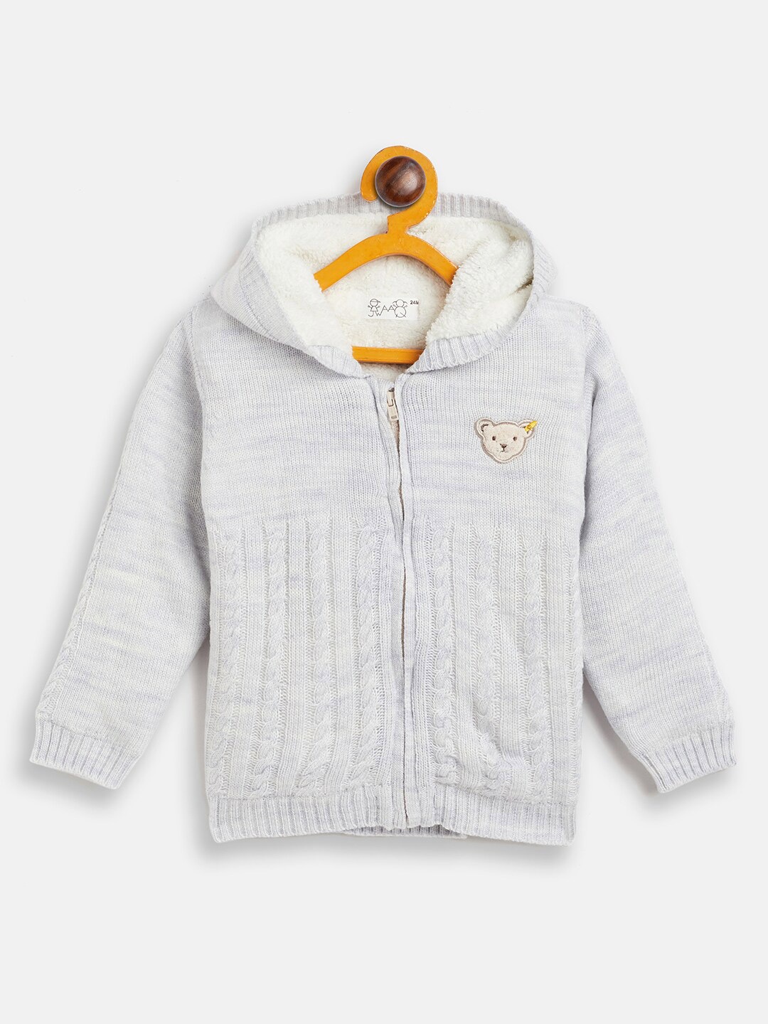 

JWAAQ Kids Cable Knit Cardigan, Grey
