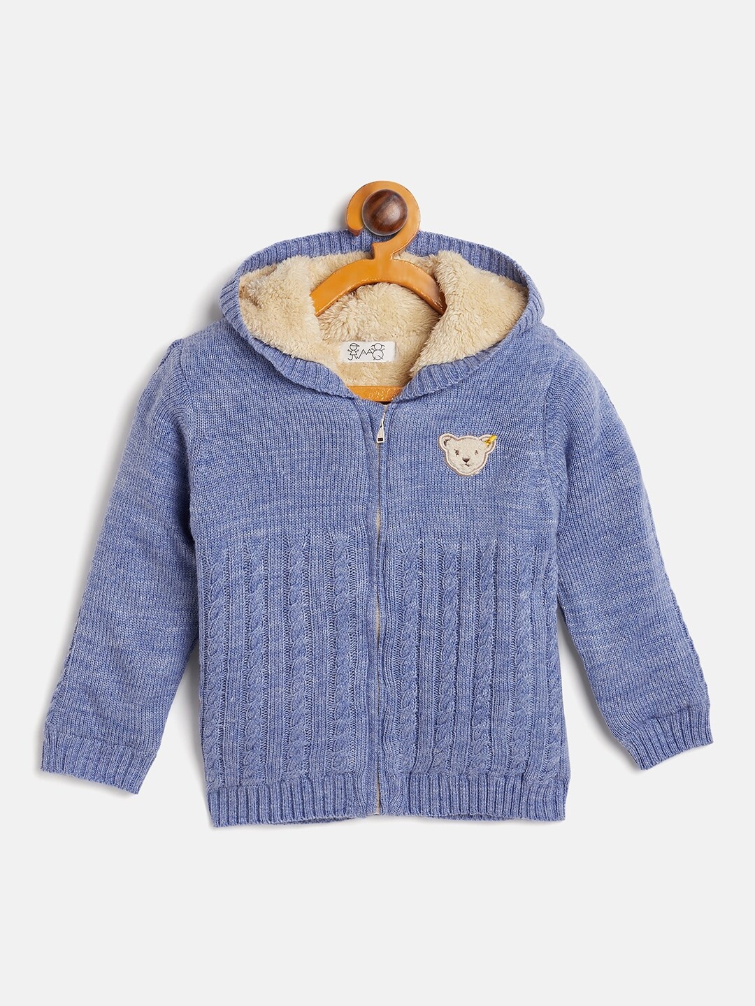 

JWAAQ Kids Cable Knit Cardigan, Blue