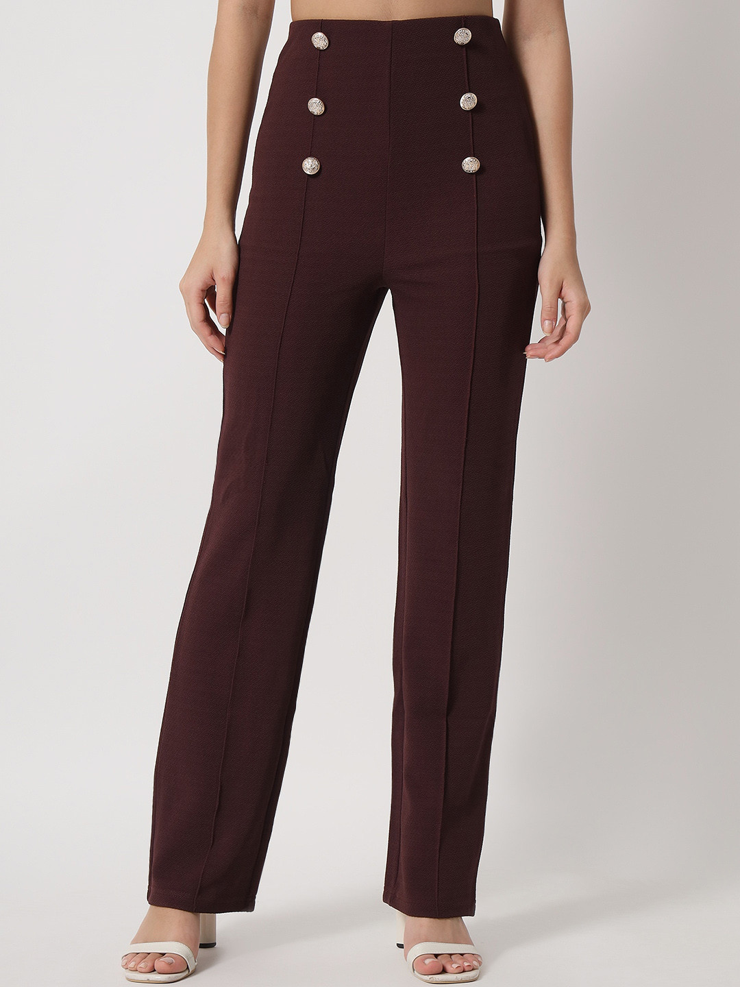 

Chemistry Women High-Rise Trousers, Na