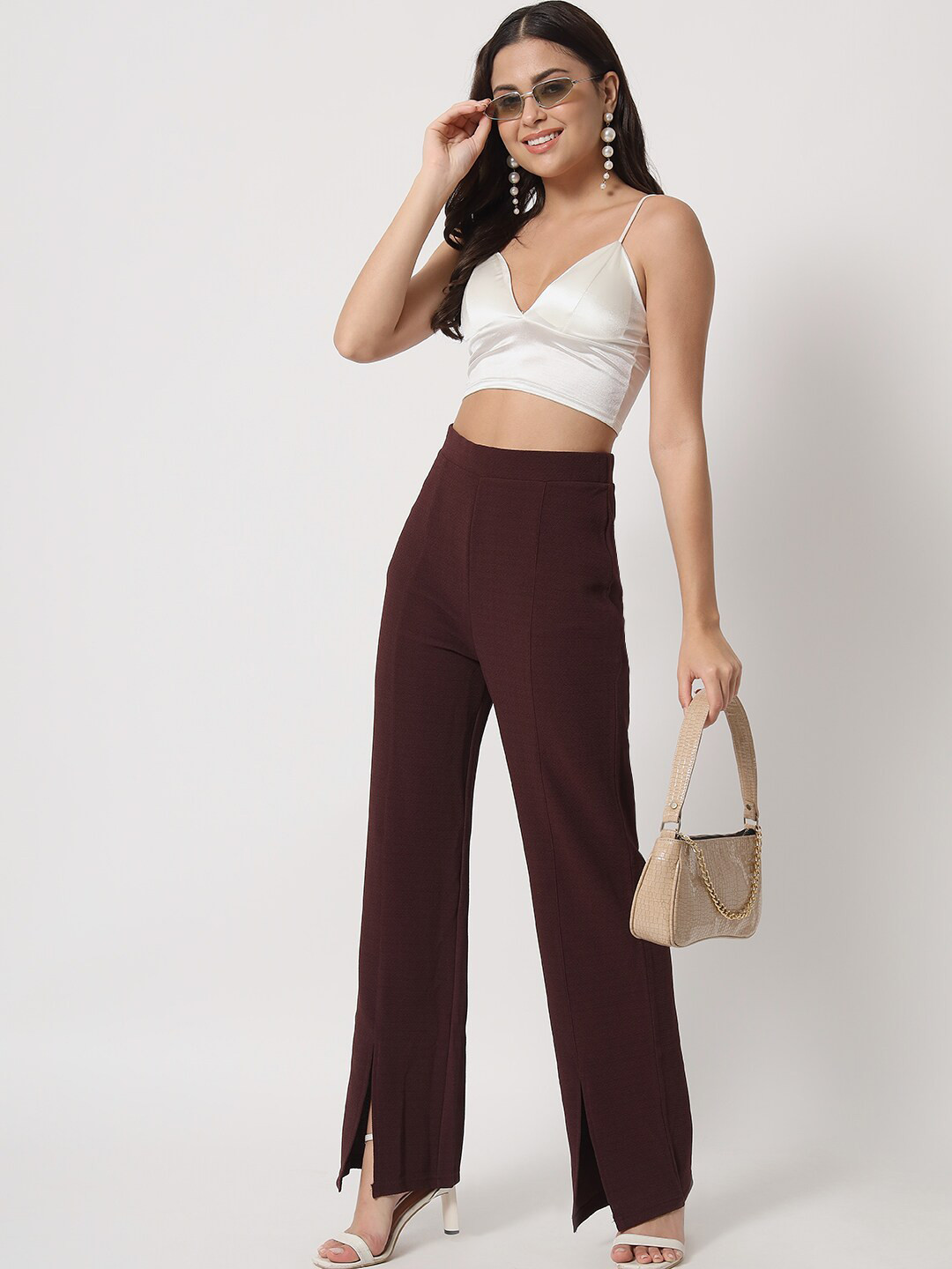 

Chemistry Women High-Rise Parallel Trousers, Na