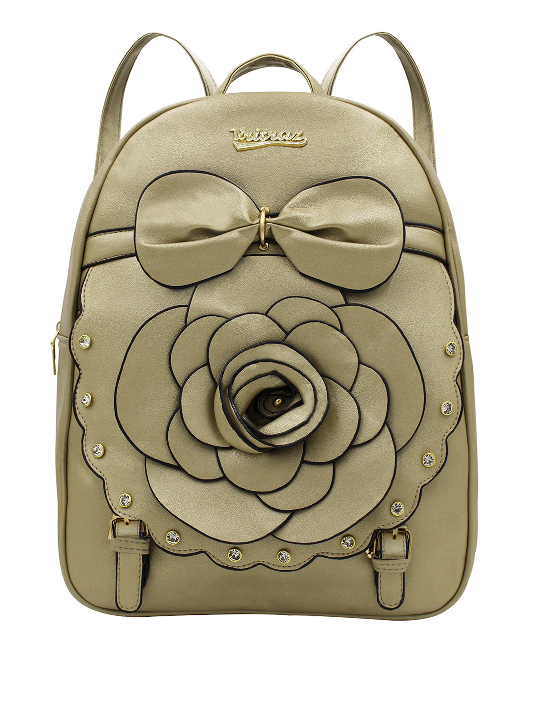

JENNA Women Non-Padded Backpack, Gold