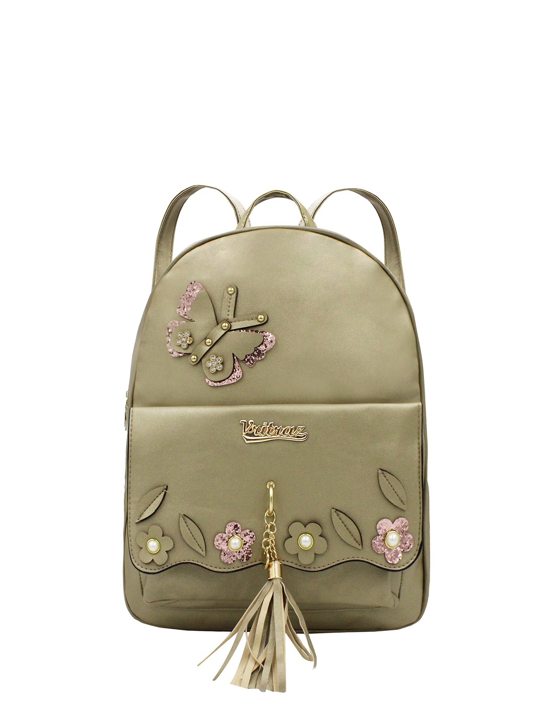 

JENNA Women Non-Padded Backpack, Gold