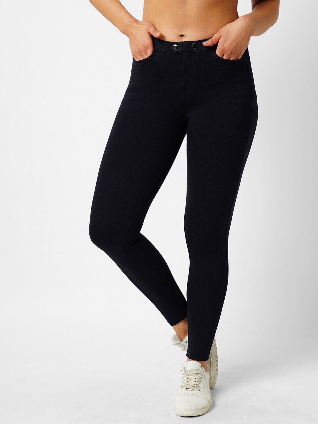 

Kraus Jeans Women Skinny Fit Treggings, Navy blue