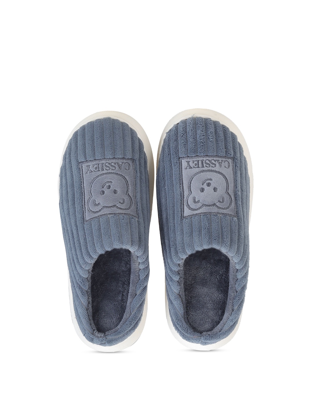 

CASSIEY Men Fur Room Slippers, Grey