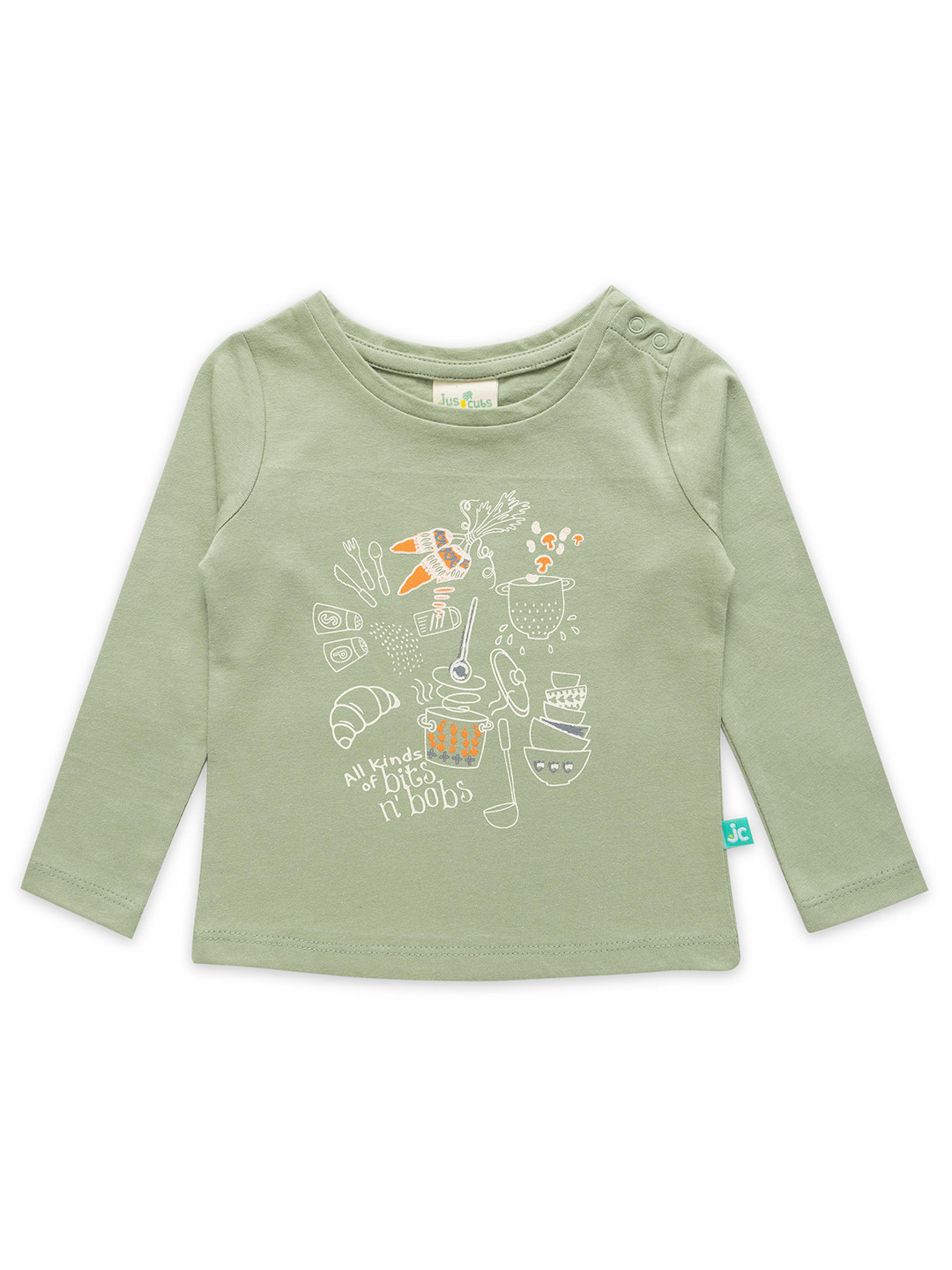

JusCubs Girls Graphic Printed Cotton T-Shirt, Sea green