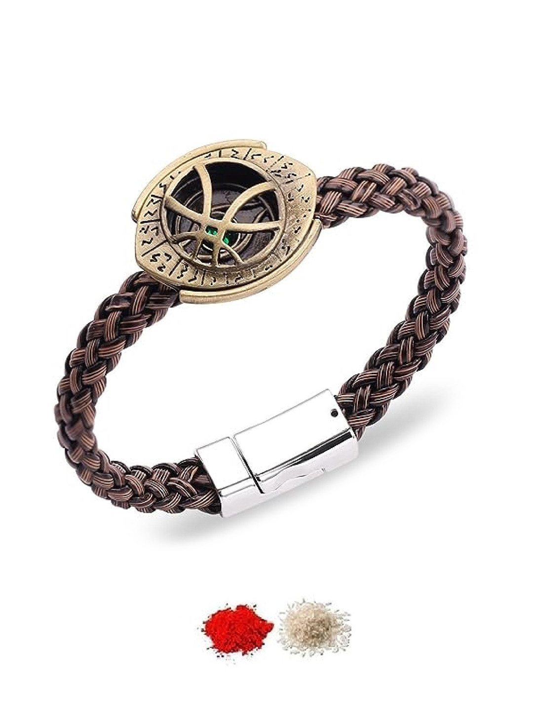 

EL REGALO Boys Rakhi With Roli Chawal, Brown