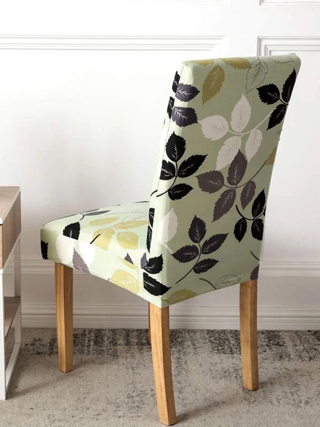 

YouBella Green & Black 4 Pieces Printed Chair Covers
