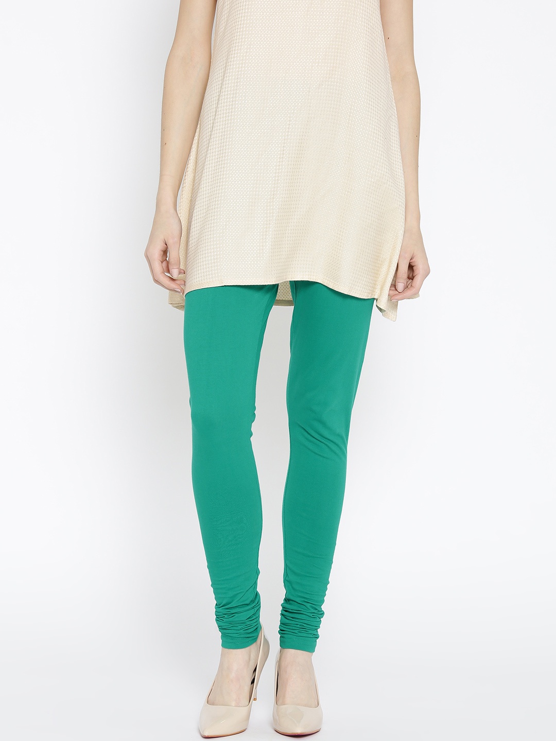 

Biba Green Churidar Leggings
