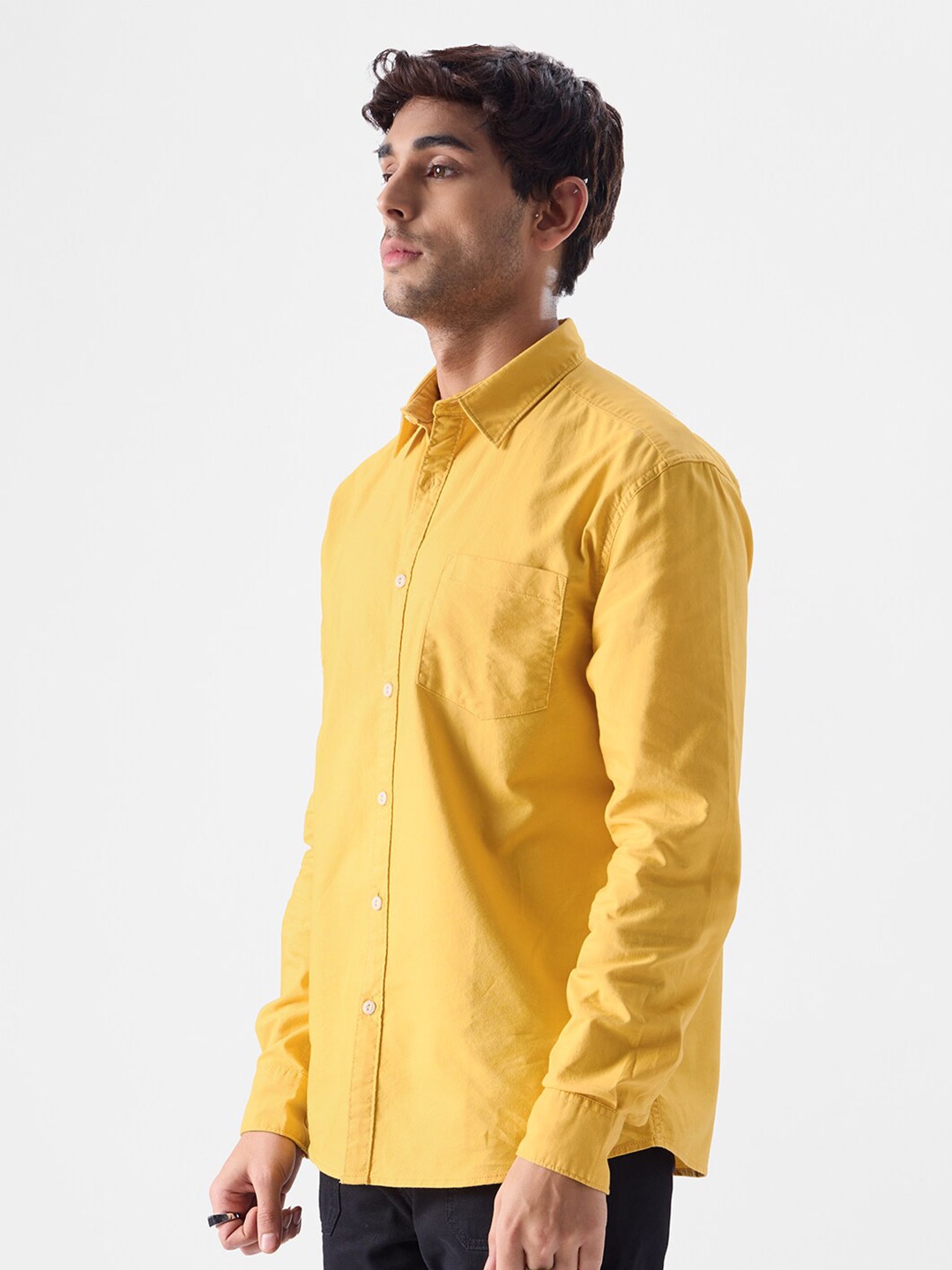 

The Souled Store Relaxed Pure Cotton Casual Shirt, Mustard