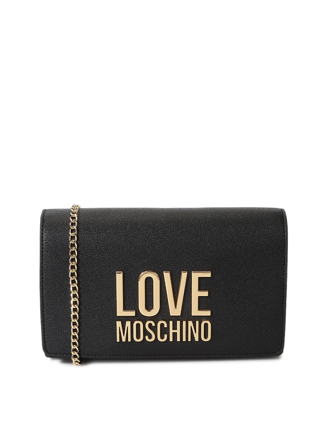

LOVE MOSCHINO Textured Embellished Swagger Sling Bag, Black
