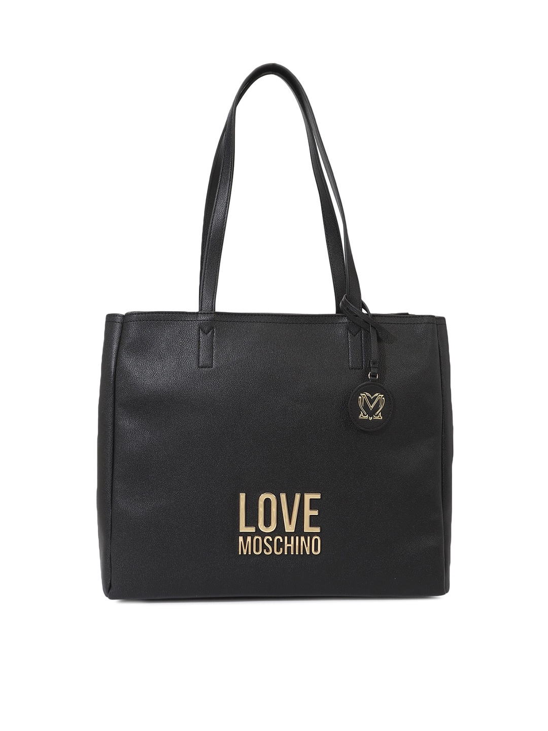

LOVE MOSCHINO Structured Shoulder Bag With Embellished Detail, Black