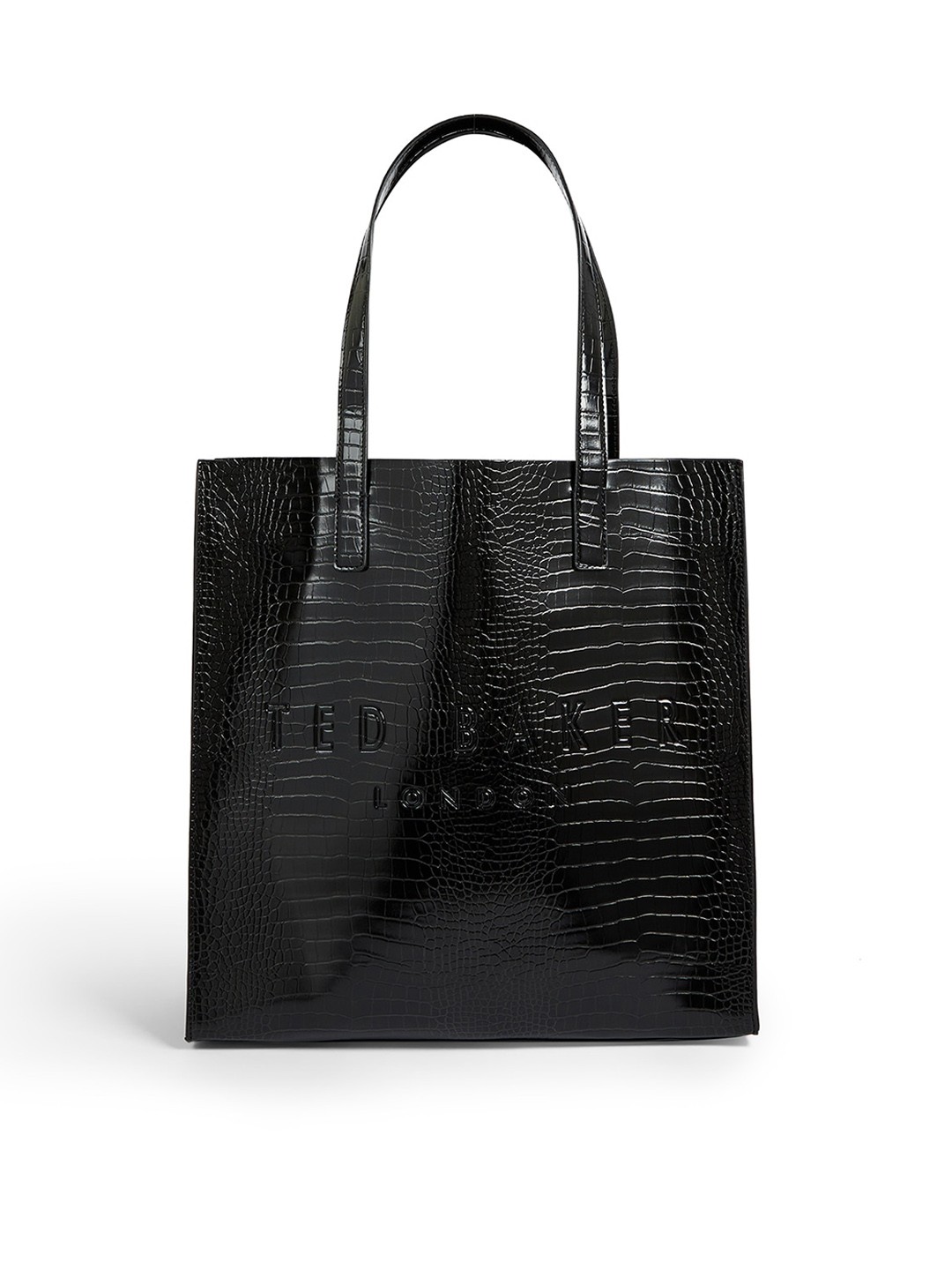 

Ted Baker Textured PU Oversized Shopper Tote Bag, Black