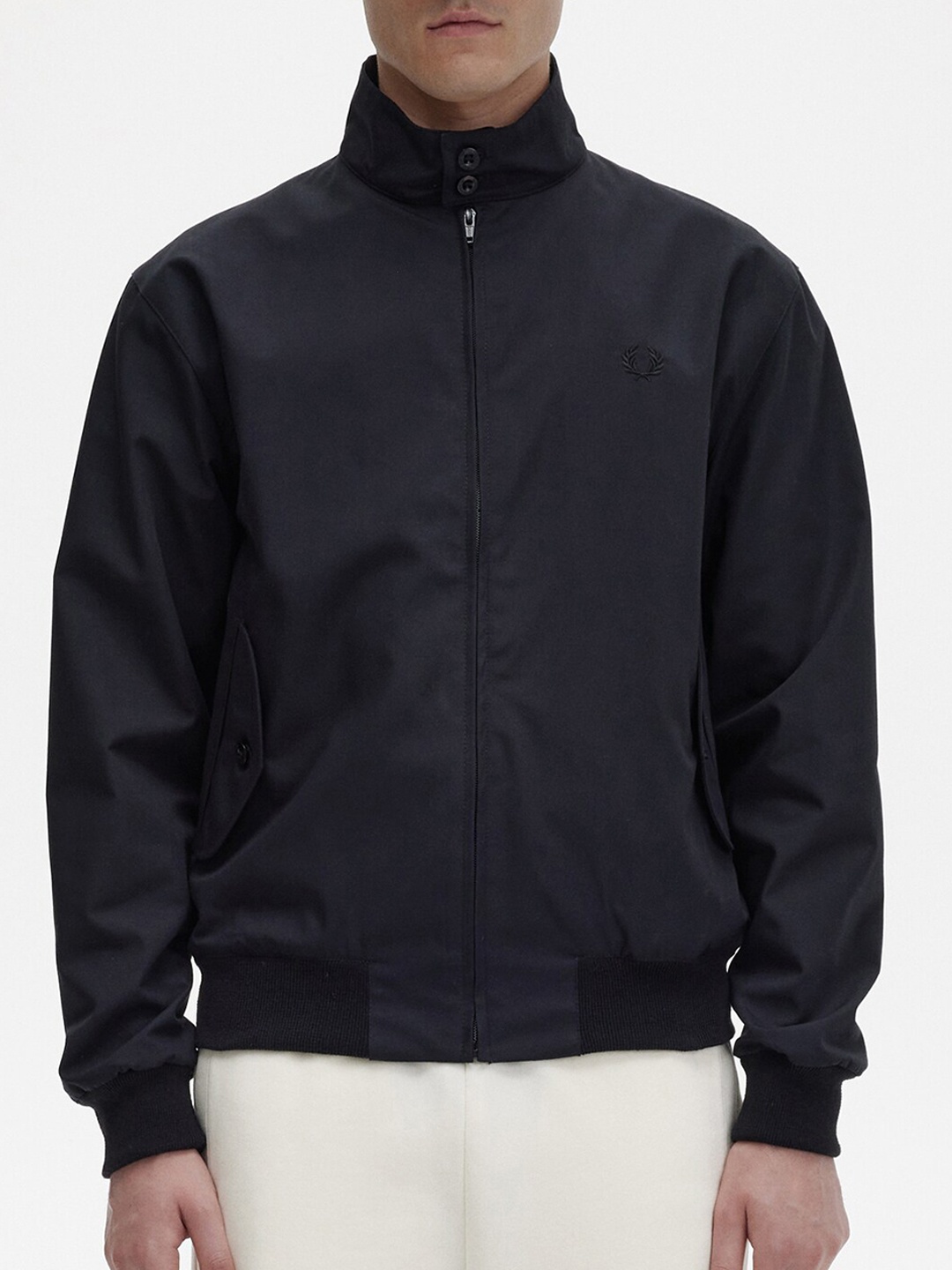 

Fred Perry Stand Collar Bomber Jacket, Black