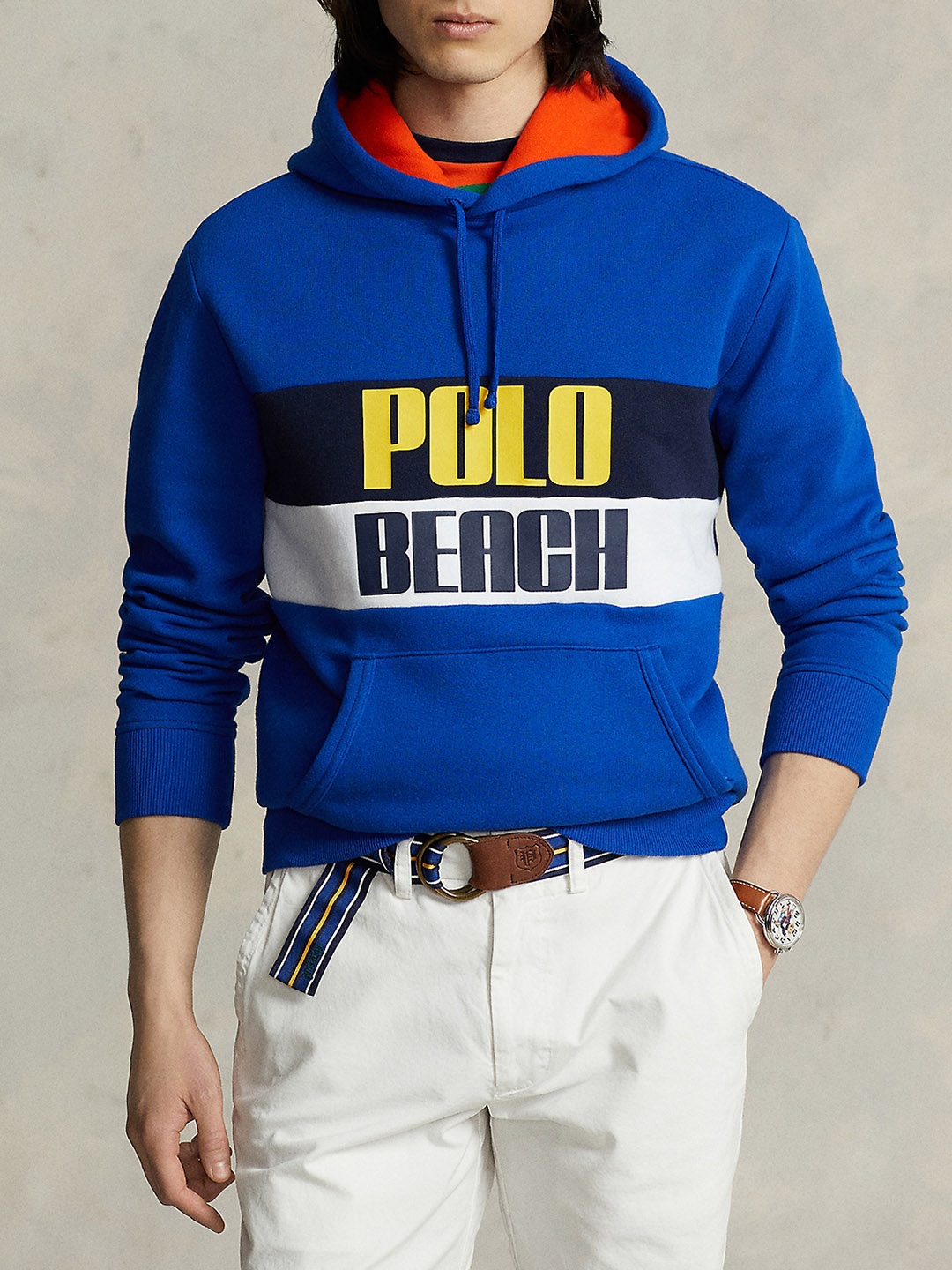 

Polo Ralph Lauren Typography Printed Long Sleeves Hoodie, Blue