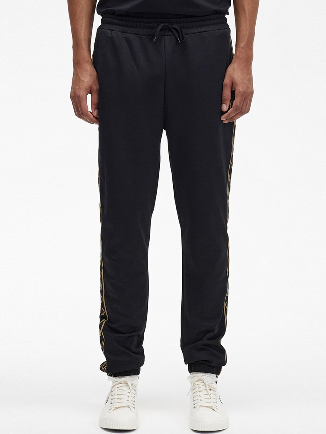 

Fred Perry Men Side Pockets Track Pants, Black