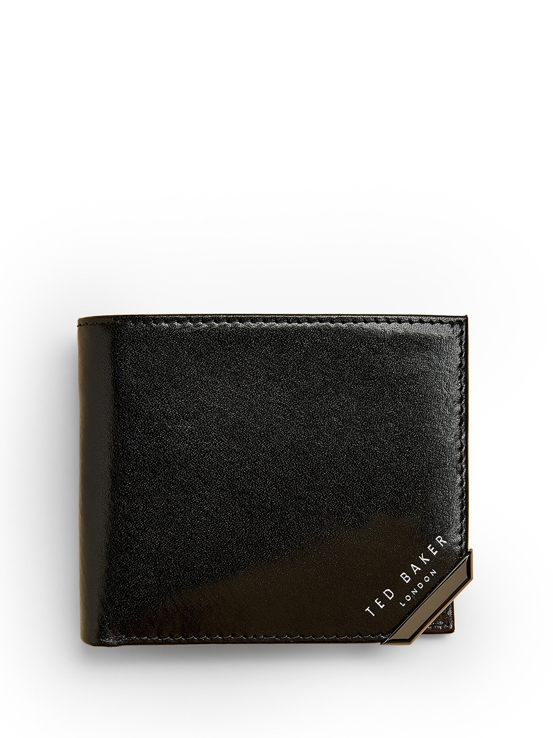 

Ted Baker Men Leather Two Fold Wallet, Black