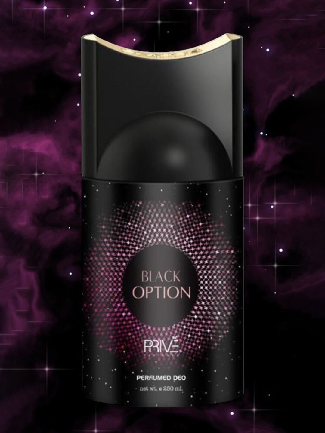 

Emper Prive Unisex Black Option Perfumed Spray Deordrant-250ml-350gms, Transparent