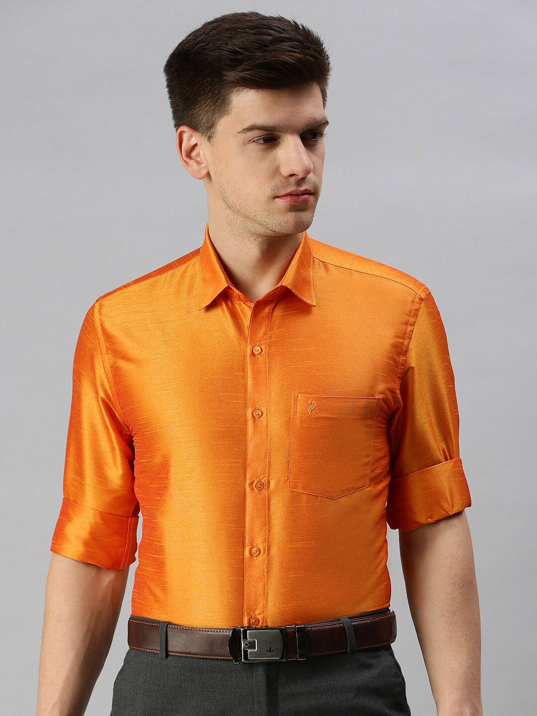 

ALAYA Spread Collar Casual Shirt, Yellow