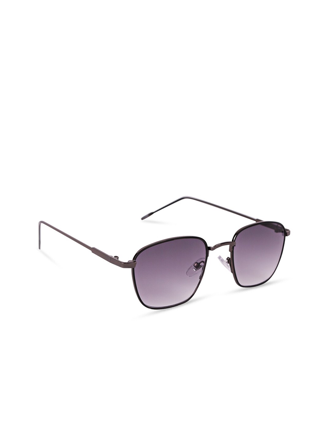 

QUIRKY Unisex Purple Lens & Black Square Wayfarer Sunglasses with UV Protected Lens