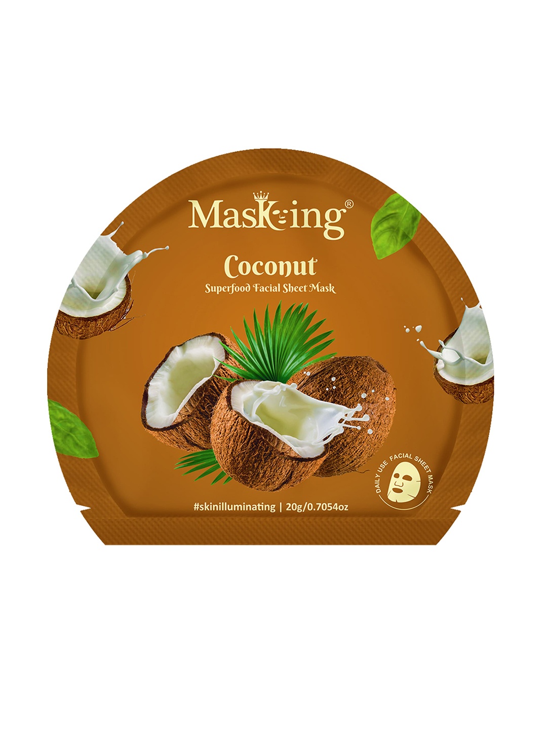 

MasKing Coconut Superfood Facial Sheet Masks -20g, Brown