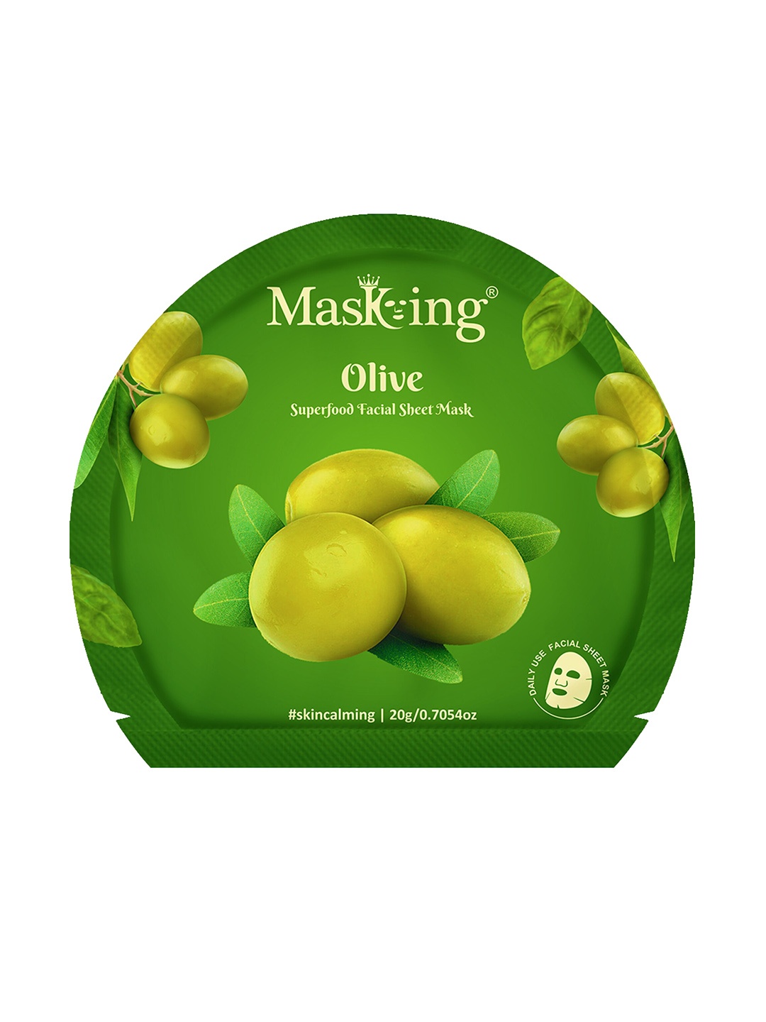 

Masking Superfood Facial Sheet Masks For Women Enriched With Oilve, Green
