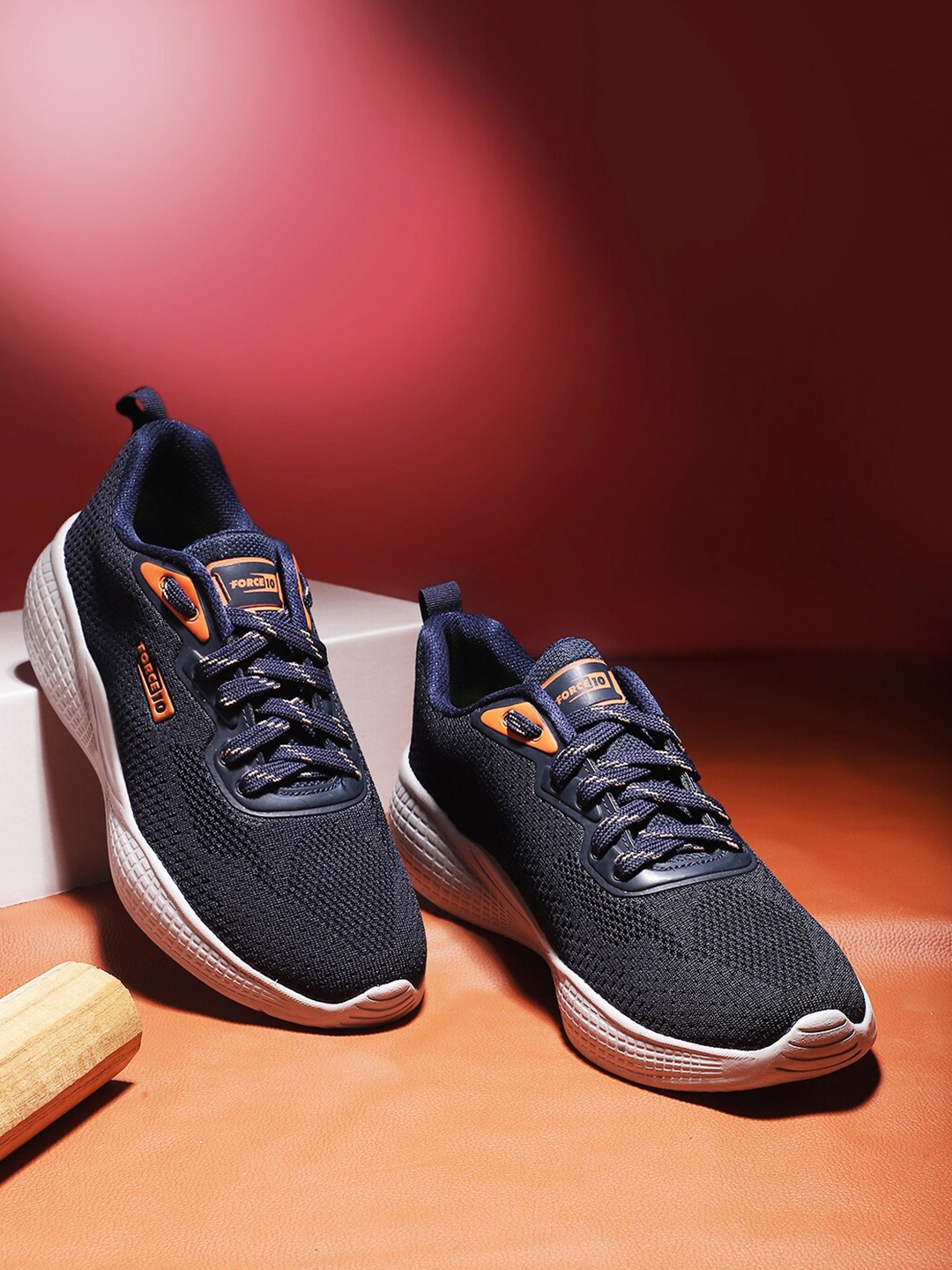 

Liberty Men Leather Running Non-Marking Shoes, Navy blue