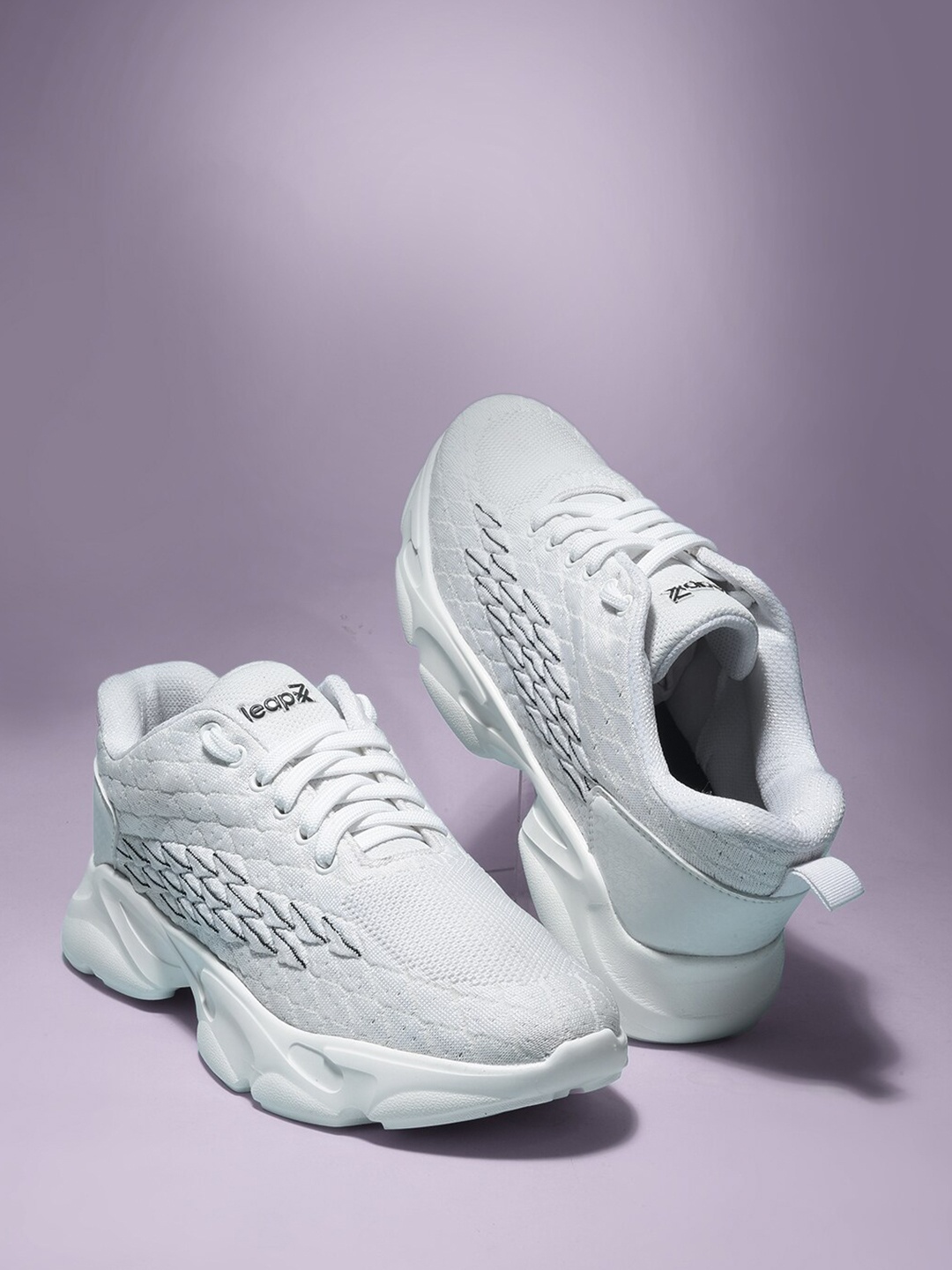 

Liberty Men Leather Running Non-Marking Shoes, White