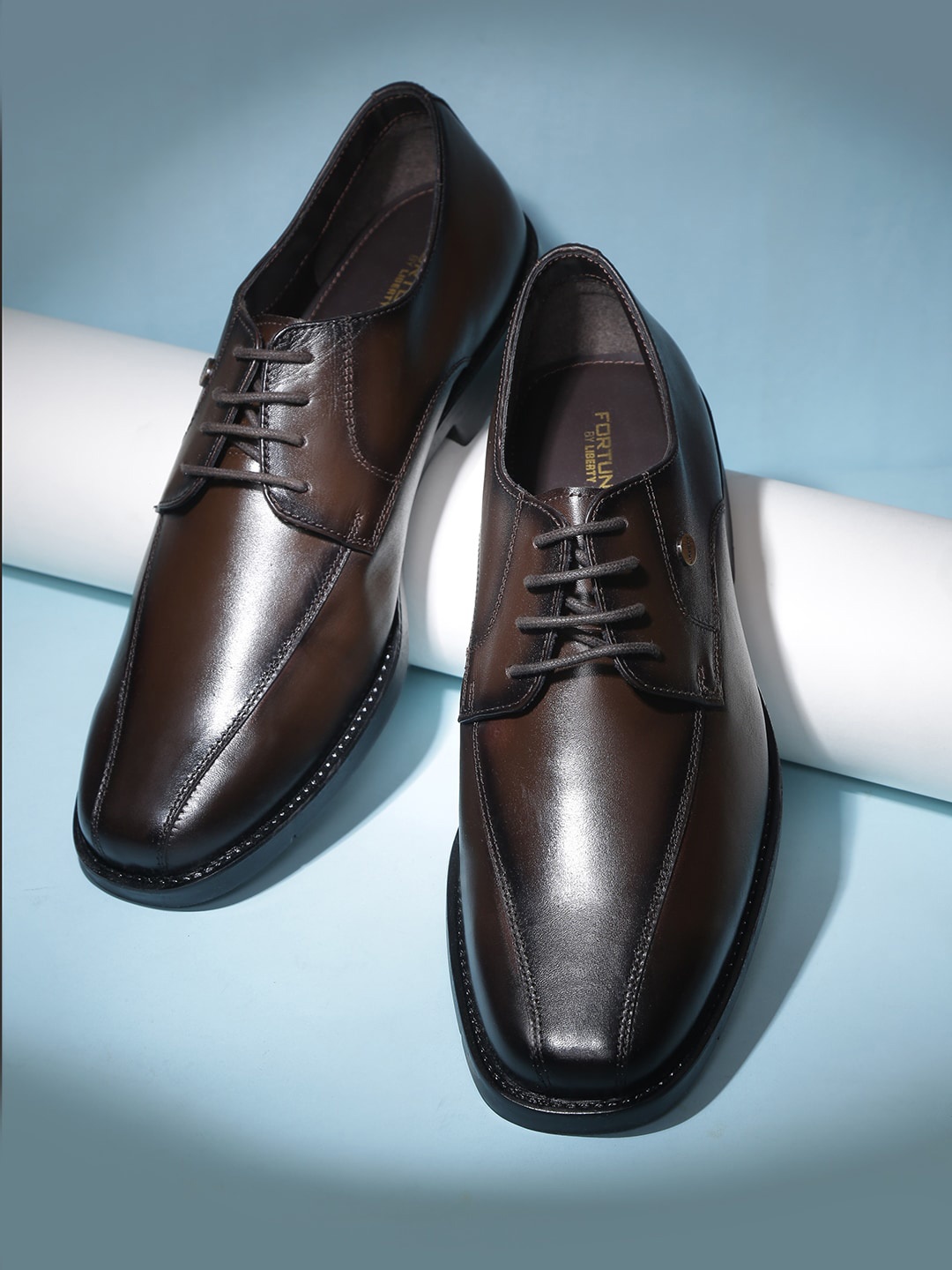 

Liberty Men Leather Formal Derbys, Brown