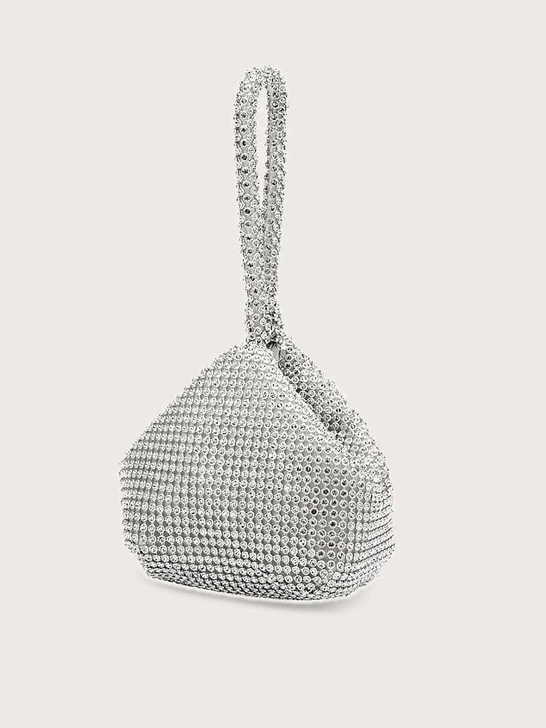 

StyleAsh Embellished Swagger Handheld Bag, Silver
