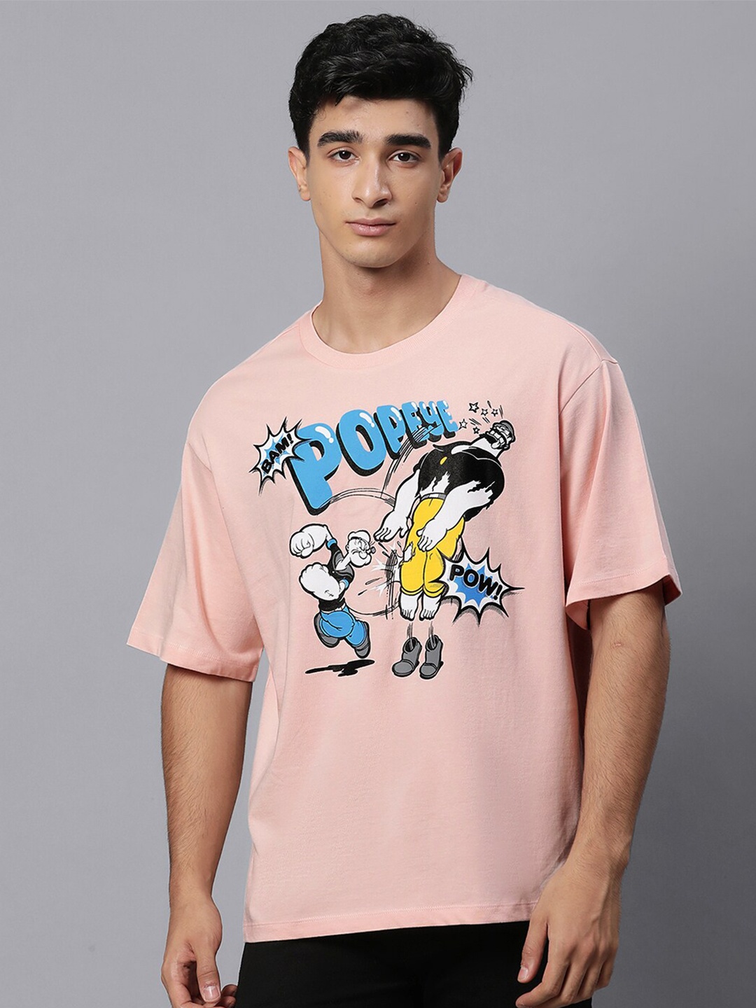 

Free Authority Popeye Printed Oversized fit T-shirt, Pink