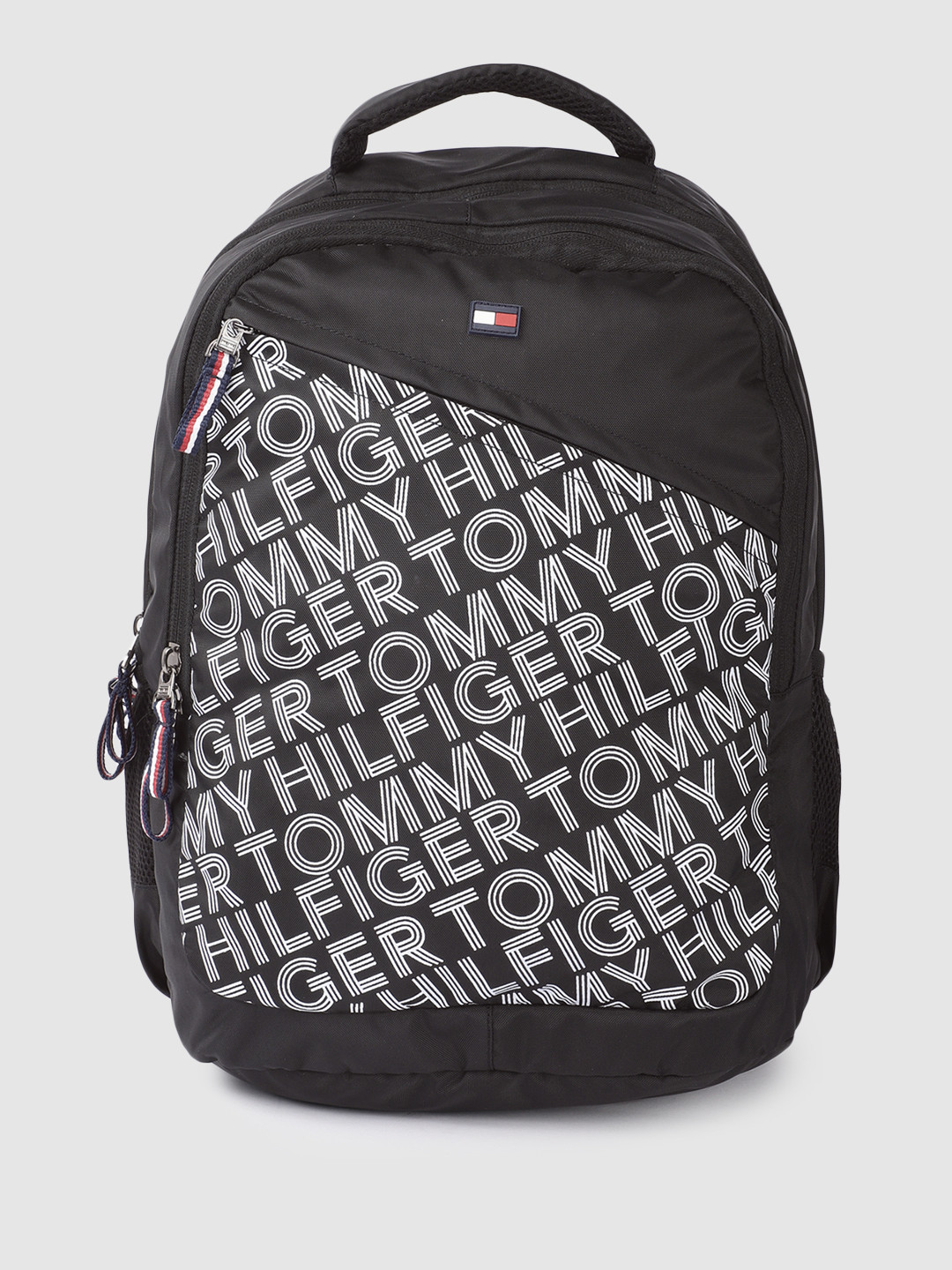 

Tommy Hilfiger Unisex Brand Logo Printed Backpack, Black
