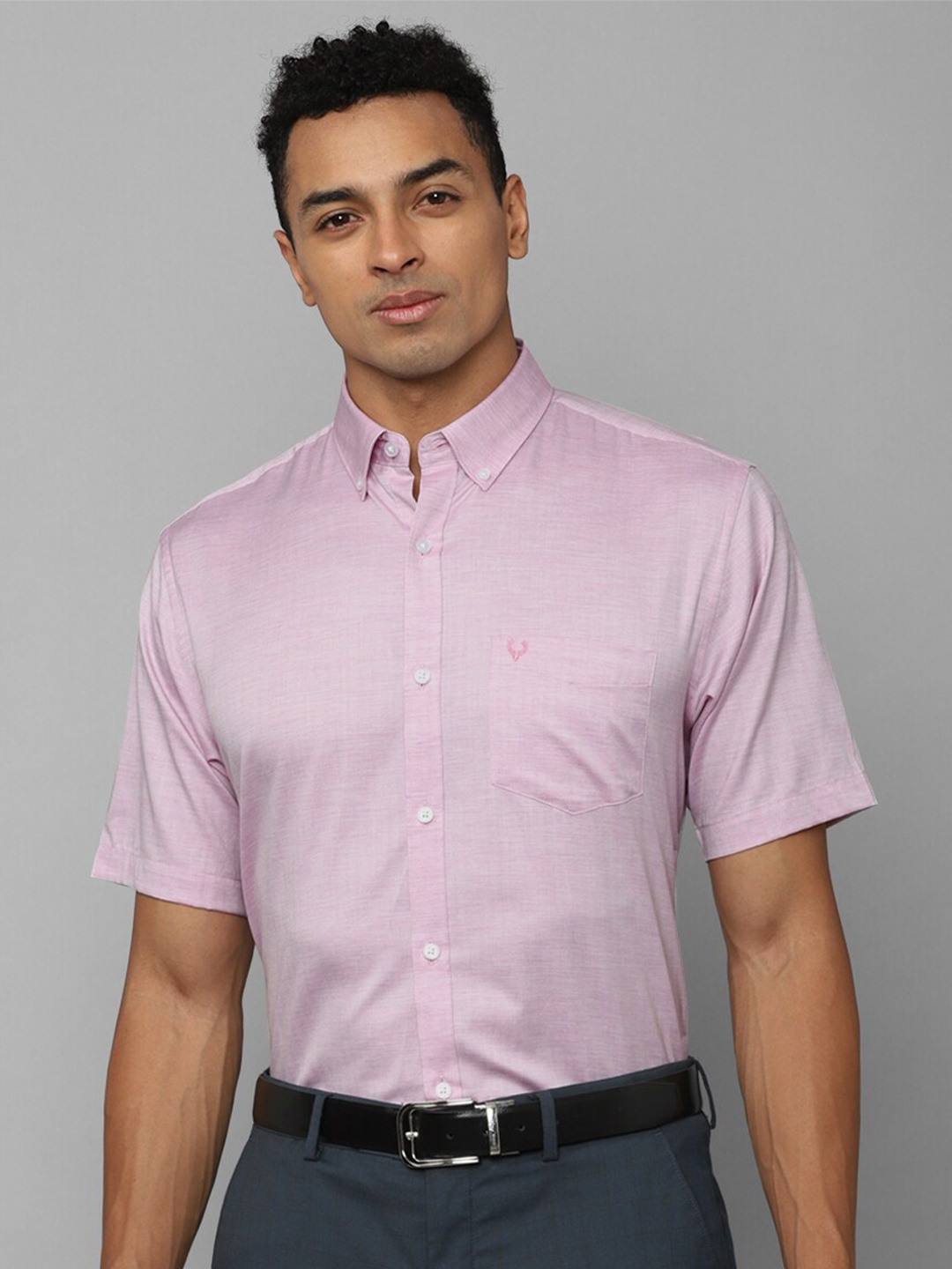 

Allen Solly Slim Fit Pure Cotton Formal Shirt, Pink