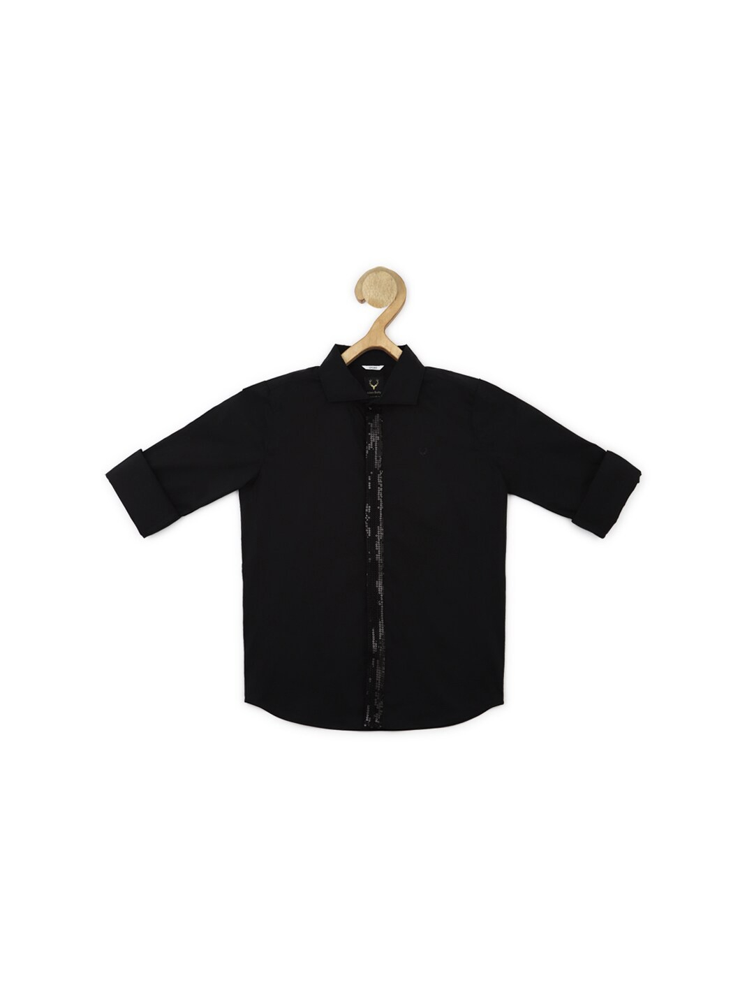

Allen Solly Junior Boys Slim Fit Sequined Casual Shirt, Black